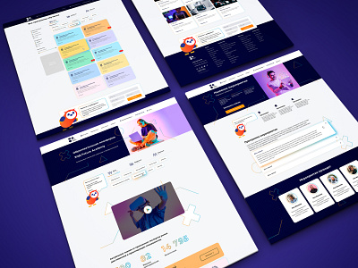 Дизайн образовательной платформы ХОД branding design ui ux web design