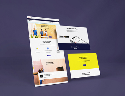 Дизайн лендинга для Handshake design graphic design ui ux web design