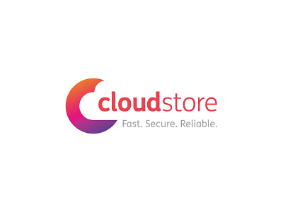 Cloud Store c cloud computing hiddenmeaning icon negativespace