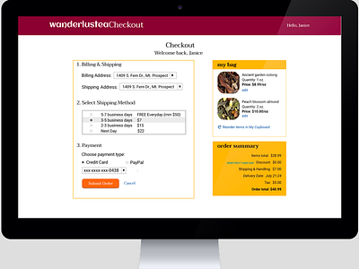 Ecommerce checkout