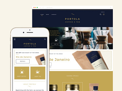Portola Homepage homepage ios landing page shop ui ux website