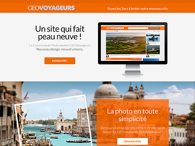 Geo Voyageur Landing Page