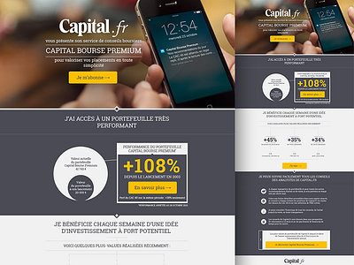 Bourse landing Page