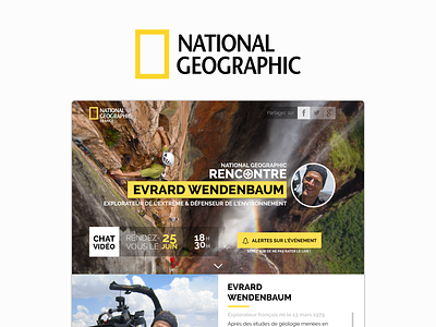 National Geographic One Pager editorial exploration hangout interview live streaming meetup national geographic ng one page