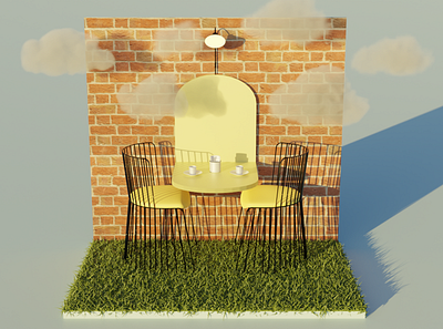 Pinterest Cafe 3d design graphic design illustration