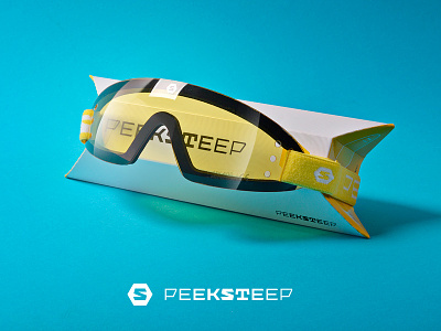 PEEKSTEEP - skydiving gear goggles logo package sky skydive yellow