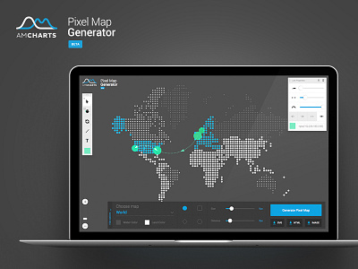 Pixelmap for amCharts