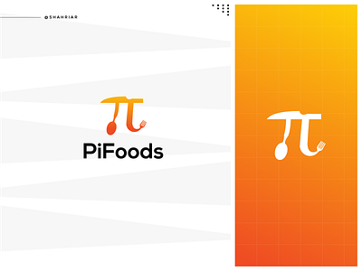 PiFoods Logo brand branding design food graphic design illustration lo logo logo design typography