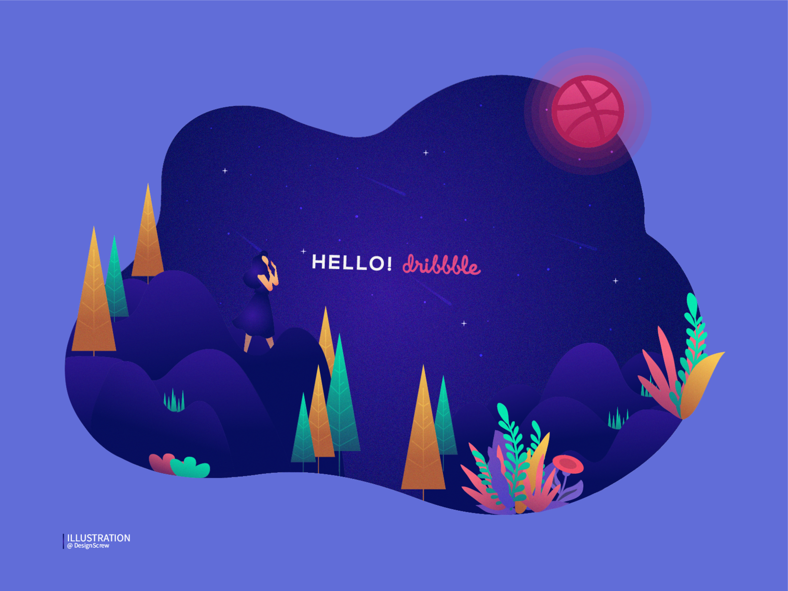 Hello Dribbble By Shahriar On Dribbble