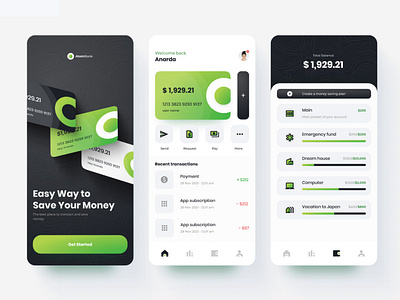 fintech-digital-mobile-banking App UI