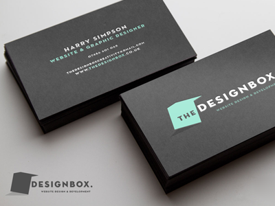 The Design Box Business Cards box branding business card card design graphic logo
