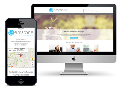 Gemstone Mortgages Website Development design development mortgage property responsive website