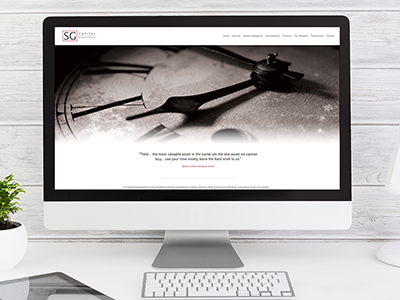 SG Capital Management - Website Design & Development responsive site stock brokers website design website development