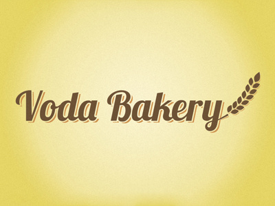 Voda Bakery Logo bakery corn logo wheat