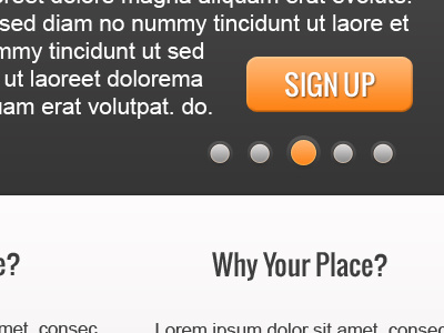 Sign up & Buttons button grey orange sign up ui website design