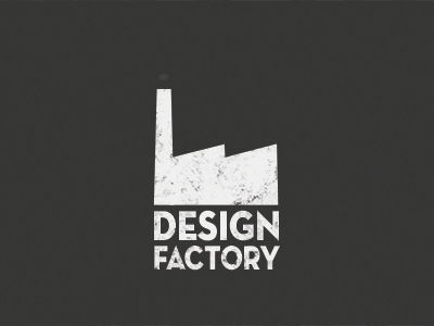 Design Factory Logo Animation animation badge black branding emblem factory grey logo design
