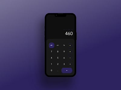 Daily UI 004 / Calculator app calculator daily ui dailyui 004 iphone