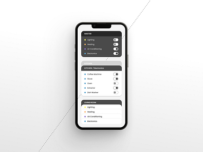 Daily UI 007 / Settings app controls daily ui dailyui 007 settings smart home