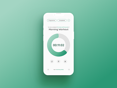 Daily UI 014 / Countdown Timer app countdown daily ui dailyui 014 fitness timer