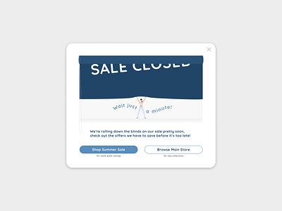 Daily UI 016 / Pop-Up/Overlay daily ui dailyui 015 overlay pop up sale