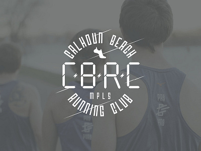 Calhoun Beach Running Club Logo branding logo mark running singlet typography