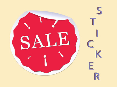 SALE! app design graphic design illustration marketing sale sticker ui