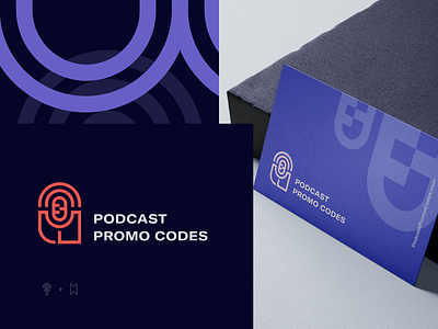 Logo Design branding design icon identity illustration logo minimal podcast promocode typography vector visual design