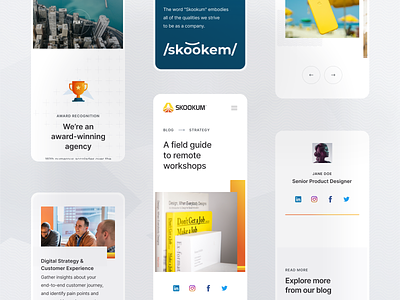 Skookum Mobile Design agency branding clean design flat identity minimal mobile retro typography ui visual design web