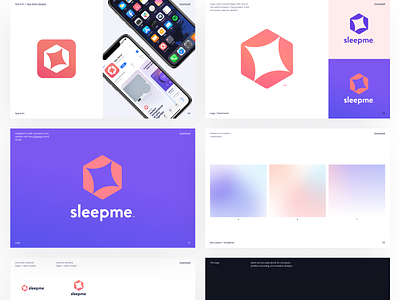 Brand design app branding design graphic design icon logo mark minimal sleep star typography vector