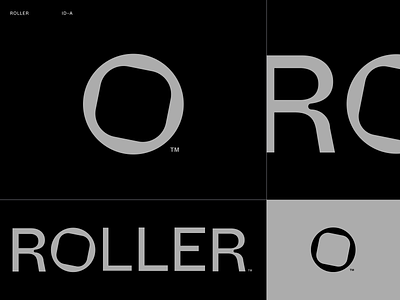 Roller: Identity Designs black and white branding brutalist clean design flat graphic design icon identity logo logomark logotype mark minimal roll rolling symbol typography visual design web