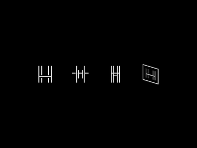 Ham Holla Identity Concepts black and white logo hhmonogram identity logo design logo inspiration ux designer