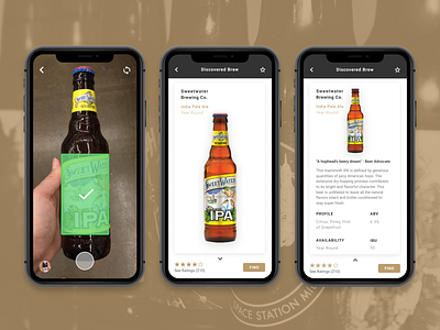 Brewhoo App app beer branding brew design scan ui ux