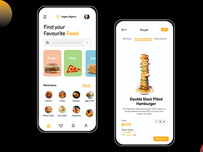 Korede Fast Foods - Restaurant Order App UI app design fast food korede research restaurant ui ux