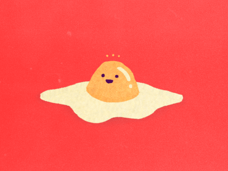 oh si! bounce bouncing colorful egg gif gif animated happy illustration jump red yellow