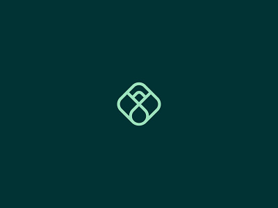 Growth branding calm design green imagotype logo mint