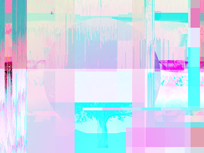 //Glitch 2 coral glitch gradient pixel pixel mapping turquoise