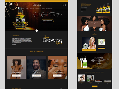 Shopify Store On Hair Growing Oil Niche