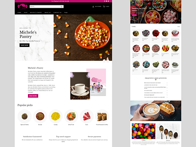 Shopify Landing Page For Sweets & Coffee!!