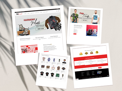 shopify store or website landing page design