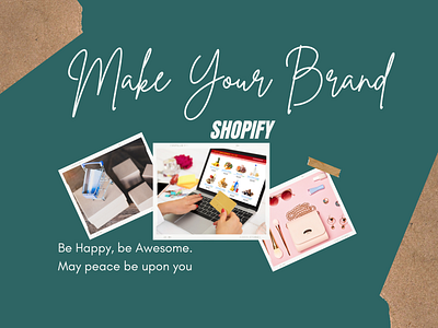 Make Your Brand On Shopify brand branding design dropshipping graphic design logo shopify brand shopify store shopify website web website