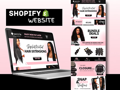 Shopify Website On Hair Products