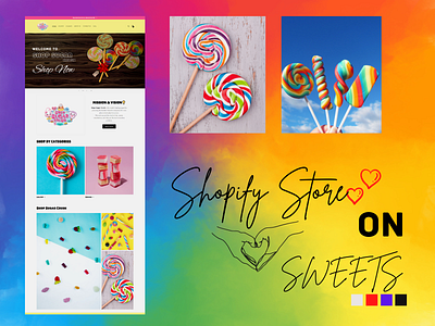 Shopify landing page design on Lollipop & Sweats design landing page logo shopify shopify landing page shopify website web website