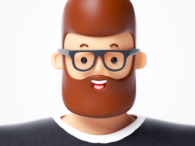 Max for LogTime 3d branding character design illustration minimal persona personage simple