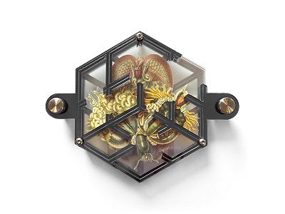 Still stuck in here — Smoke art design esoteric designs geometric marazita mirror sculpture