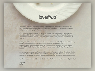 Lovefood — Food magazine app app cooking design esoteric designs food ios ipad marazita meal recipe ui ux