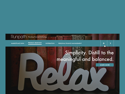 Runpath website design