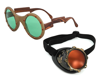 Steampunk glasses bespoke design glasses justin marazita marazita physical product product design esoteric designs steampunk