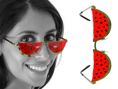 Watermelon glasses bespoke design glasses justin marazita marazita physical product product design esoteric designs watermelon