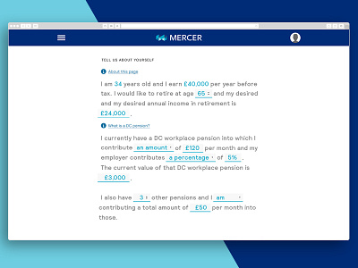 Mercer — Natural Language Form Interface dashboard esoteric designs justin marazita marazita minimalism modern ui ux web design website