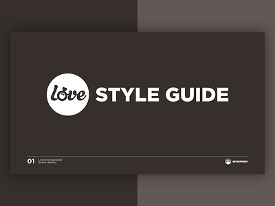 Love Incorporated Styleguide clean colors esoteric designs guide justin marazita logo marazita minimal print styleguide typography web design